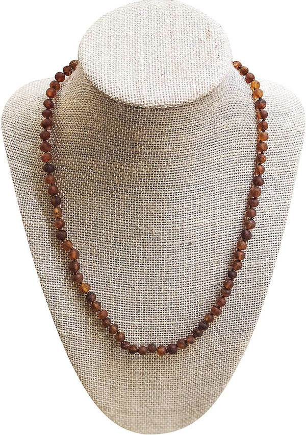 Amazon.com: Raw Amber Necklaces for Adults - 19.7 inches (50cm) -  Multicolor - Hand-Made from Unpolished/Authentic Baltic Amber Beads :  Clothing, Shoes & Jewelry